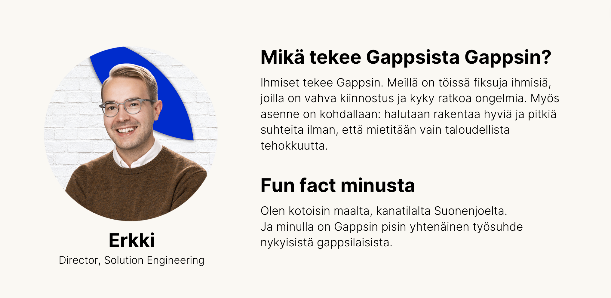 Gappsin paluumuuttaja Erkki